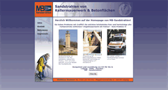 Desktop Screenshot of mb-sandstrahlen.de